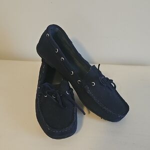 Navy Blue Women's Loafers